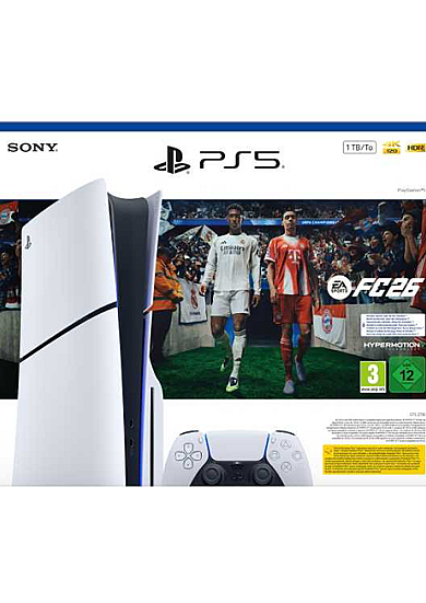Sony PlayStation 5 Slim Disc Edition 1TB + EA Sports FC 26 naujas
