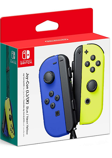 Nintendo Switch Joy Con Controller Pair BLUE NEON YELLOW NAUJI