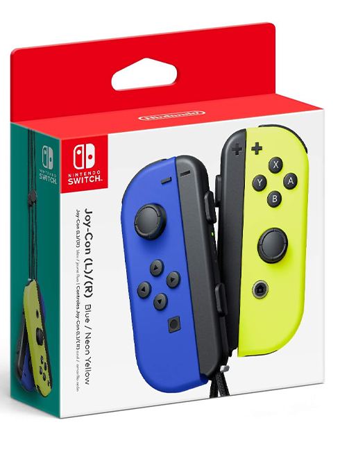 Nintendo Switch Joy Con Controller Pair BLUE NEON YELLOW NAUJI