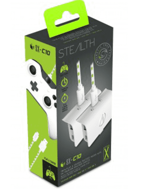 Xbox One stealth  2 Baterijos baltos + Laidas NAUJA 