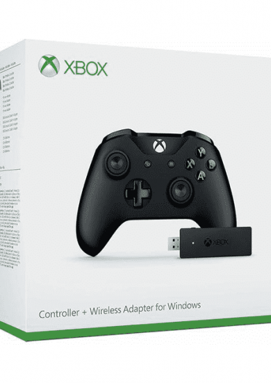 Microsoft XBOX pultelis + Wireless Adapteris Windows 10 naudotas