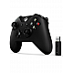 Microsoft XBOX pultelis + Wireless Adapteris Windows 10 naudotas