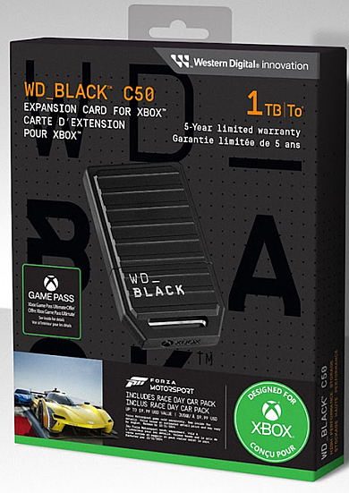 WD Black C50 Expansion Card for Xbox Series S/X SSD 1TB nauja