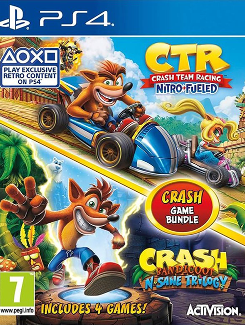 CTR Crash Team Racing Nitro Fueled + Crash Bandicoot N Sane Trilogy NAUDOTAS