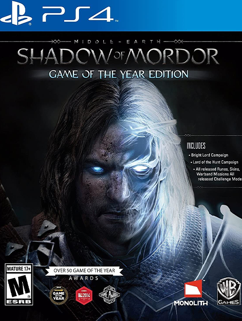 MIDDLE EARTH SHADOW OF MORDOR GAME OF THE YEAR EDITION NAUJAS