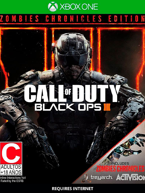 CALL OF DUTY BLACK OPS 3 ZOMBIES CHRONICLES EDITION NAUJAS
